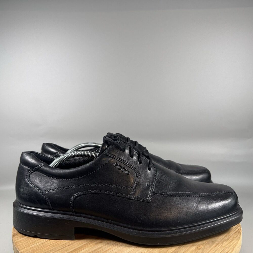 S Men's ECCO‎ Helsinki 2 Bike Toe Tie Casual Shoe EU 46 US 12 Black Oxford